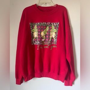 Christmas party sweatshirt- ugly sweater- The Grinch- Size unisex M